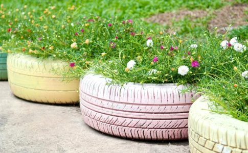 Get creative & upcycle your old tyres