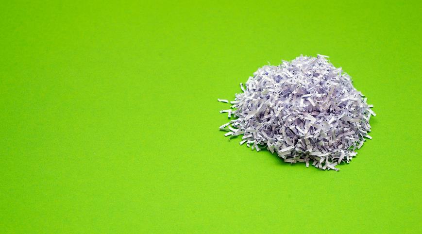 how to dispose of shredded paper