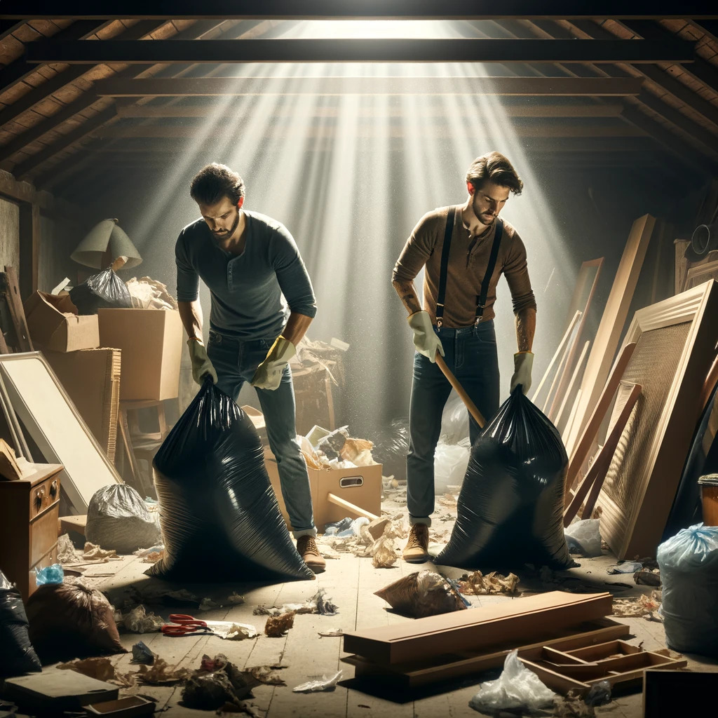 team doing loft clearance