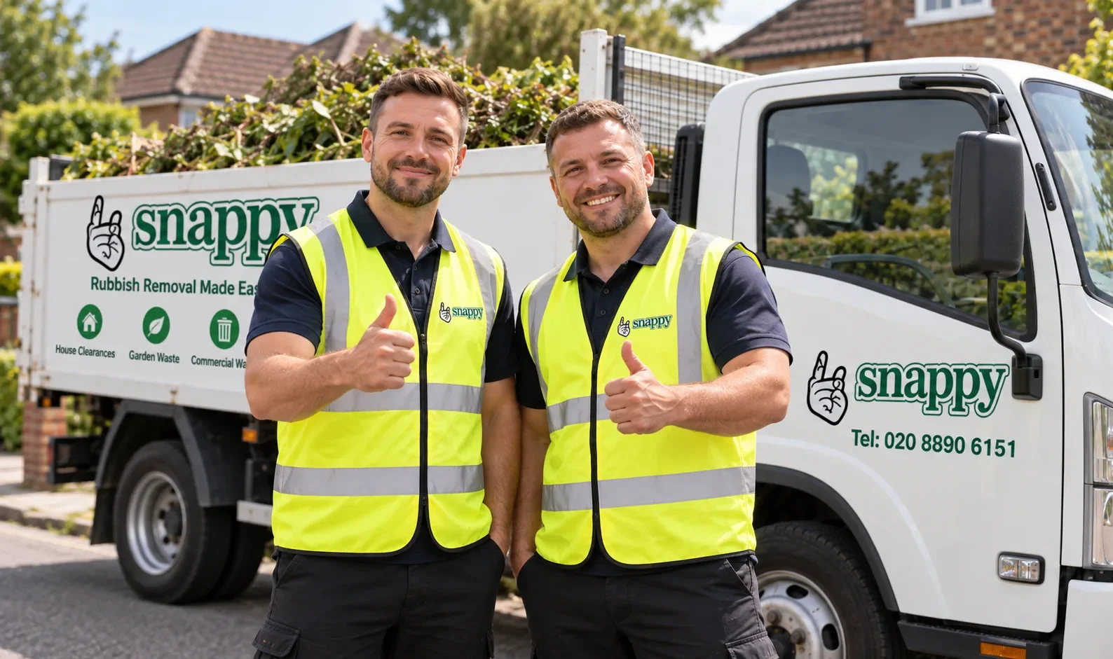 Snappy Rubbish Removals London professional team and van